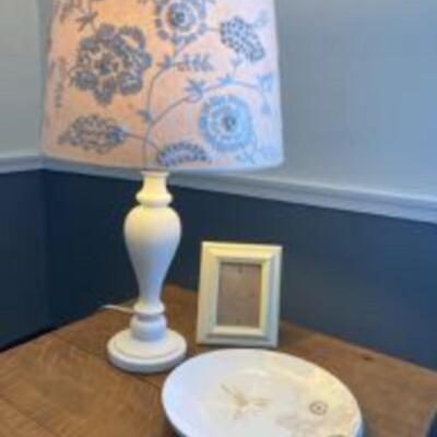 Lamp + Plates + Frames + Napkin Rings