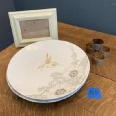Lamp + Plates + Frames + Napkin Rings