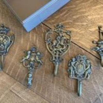 Decorative Hooks + Metal Box