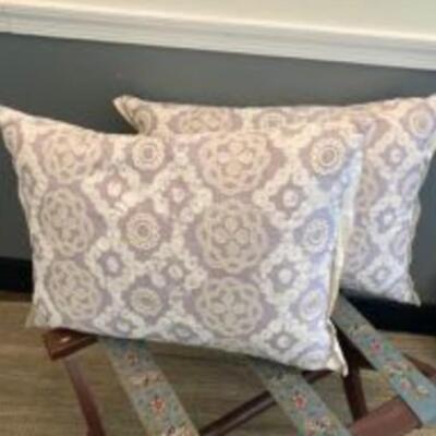 Pillows + Luggage Rack