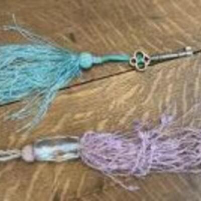 Mirror + Beaded Tassels