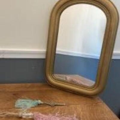 Mirror + Beaded Tassels