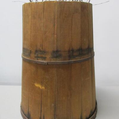 Antique Primitive Cedar Barrel Circa 1800's