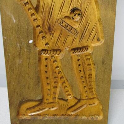 Vintage Wood Cookie Candy Mold