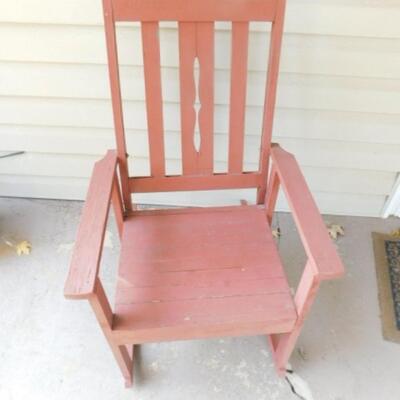 Vintage Solid Wood Porch Rocker Choice 2 of 2