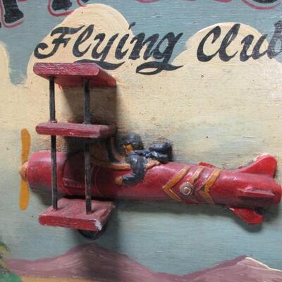 Capt Jacobs Flying Club New Members Welcome - 3D Wooden Sign