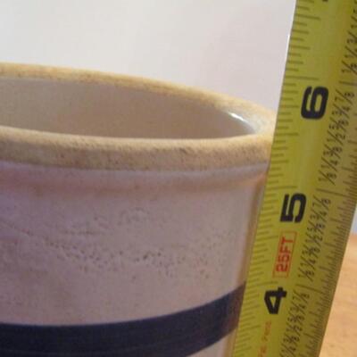 Pottery Crock/Utensil Holder- Approx 5