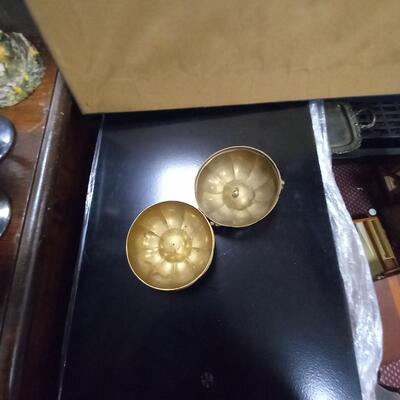 Brass  Circular Trinket Box