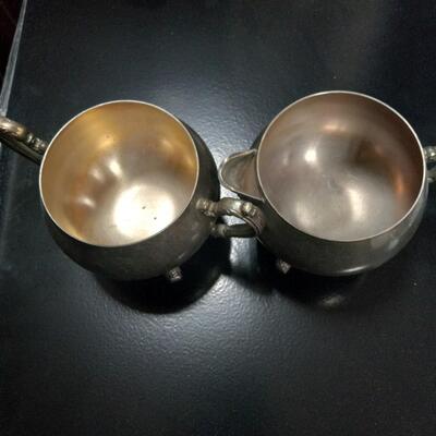2  Vintage Silver Plated Pouring /Sauce  Bowls