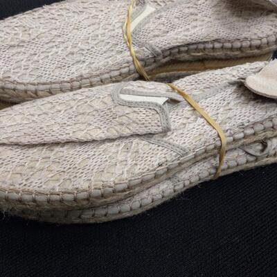 Lot of 2  Paires of Free People Crochet-over-Canvas Espadrilles Size 8-9