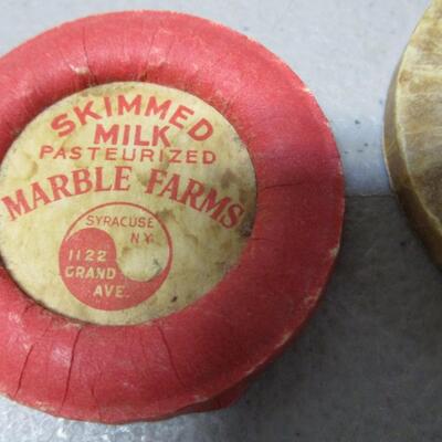 Milk Bottle Caps - Marble Farms - Brookside - Marble Farms Dairy