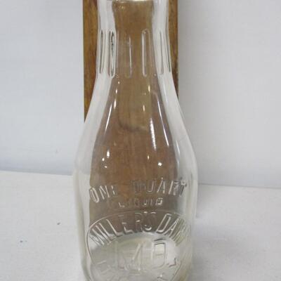 One Quart Miller's Dairy Ithaca N.Y. Bottle