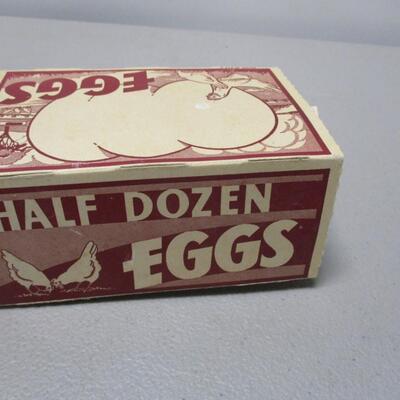 Vintage Half Dozen Egg Carton