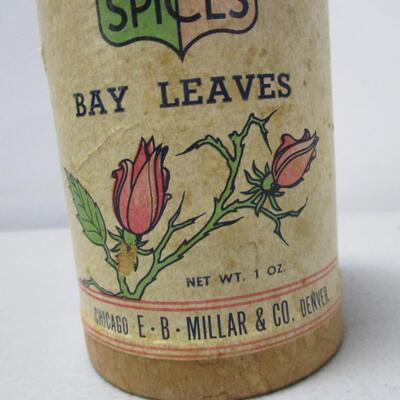 Antique Millar's Excelsior Spice Whole Allspice Opened Chicago Denver