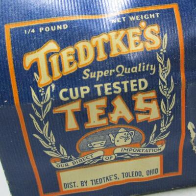 Vintage Tiedtkeâ€™s Tea And Coffee Bags Toledo, Ohio