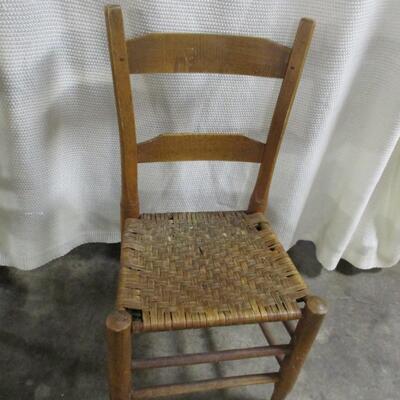 Farmhouse Shaker Chair with Wooden Splint Seat