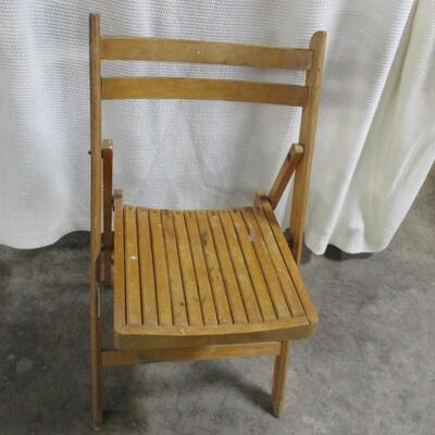 Vintage A Frame Folding Chair