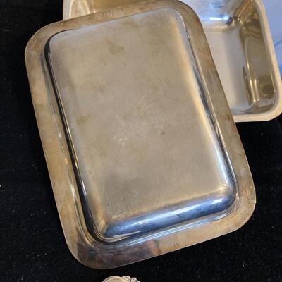 Mixed Vintage Silverplate Serving Pieces Lot