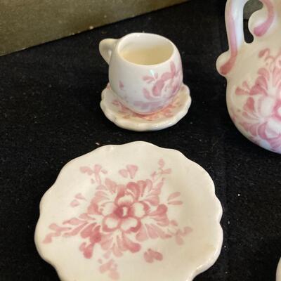 Vintage Miniature Porcelain Tea Service Set