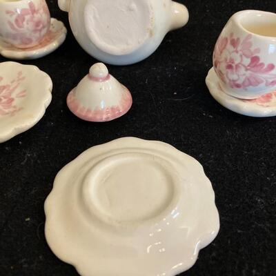 Vintage Miniature Porcelain Tea Service Set