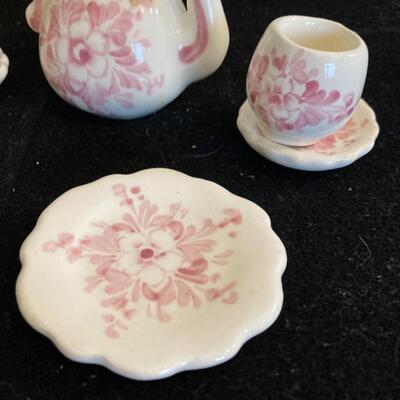 Vintage Miniature Porcelain Tea Service Set
