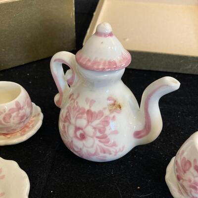 Vintage Miniature Porcelain Tea Service Set