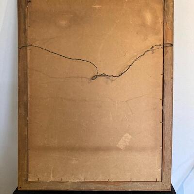 Antique Framed ELMER KEENE 21â€ x 29â€ Etching Signed and Numbered