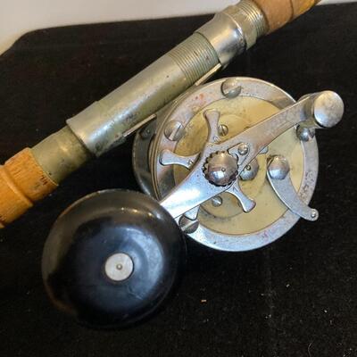 Vintage Mitchell Garcia Model 624 Fishing Reel with Original Rod