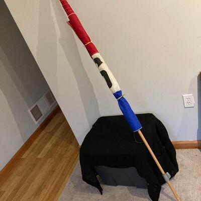 Antiques Flag 3â€™ x 5â€™ with original pole
