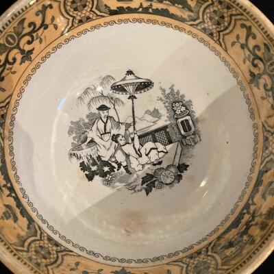 Antique Porcelain HOLLAND Bowl 8â€ across x 4â€ high