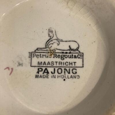 Antique Porcelain HOLLAND Bowl 8â€ across x 4â€ high
