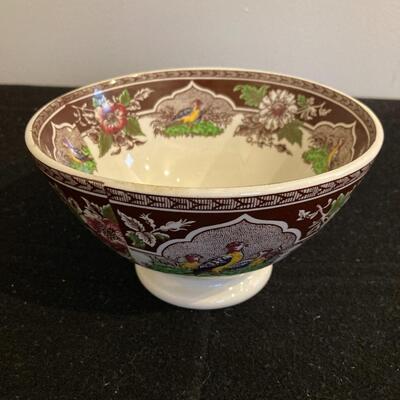 Antique Bowl PV FRANCE 6â€ across x 3.5â€ h