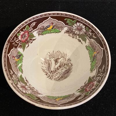 Antique Bowl PV FRANCE 6â€ across x 3.5â€ h