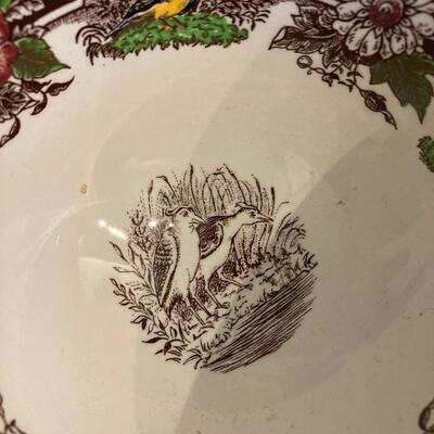Antique Bowl PV FRANCE 6â€ across x 3.5â€ h