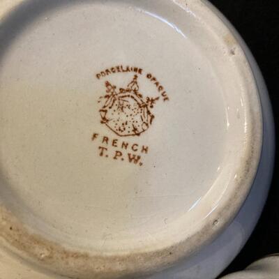 Antique French Porcelain Tea / Coffee Server 8.5â€ h