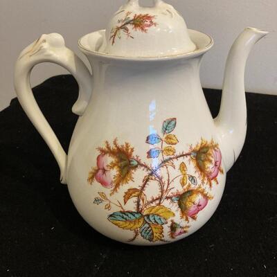 Antique French Porcelain Tea / Coffee Server 8.5â€ h