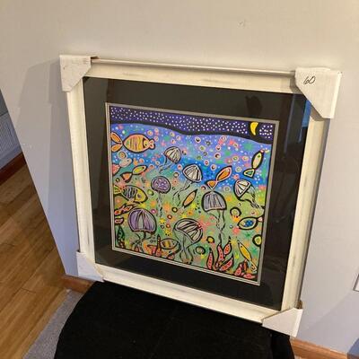 WALLAS â€œLa Danzaâ€ Original Framed Giclee Print 28â€ x 28â€