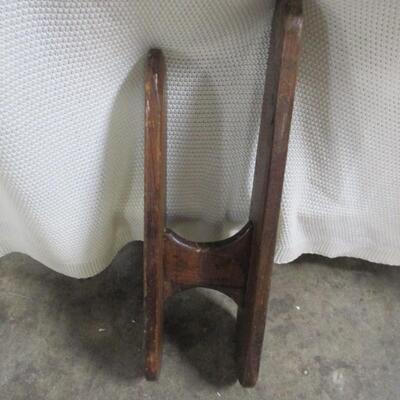 Antique Handmade and Decorated Ironing Sleeve Board or 'Take to Church' Arm Rest