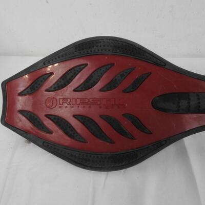 Ripstick Caster Board, Red in Good Condition, 34 Inches Long