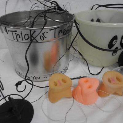 9+ Halloween Lot: Jack-O-Lanterns, Trick or Treat Buckets, Pig Noses