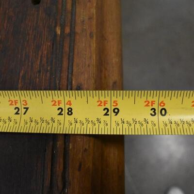 Wooden Dresser: 4 Layers of Drawers, Damaged Side. MCM Vintage
