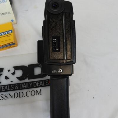 Minolta Vintage XL-660 Sound movie camera, partially tested,, microphone, film
