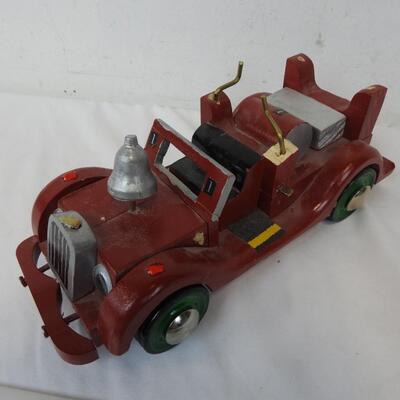 Red Wooden Racecar, Vintage?