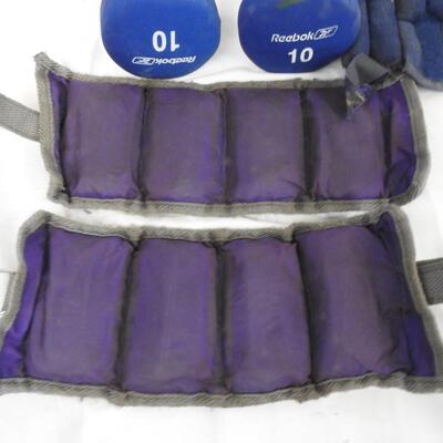 Exercise Equipment, Weights, Assorted Sizes, Hand Weights