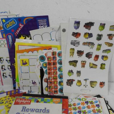 Lot of Sticker Sheets, Kids Stickers