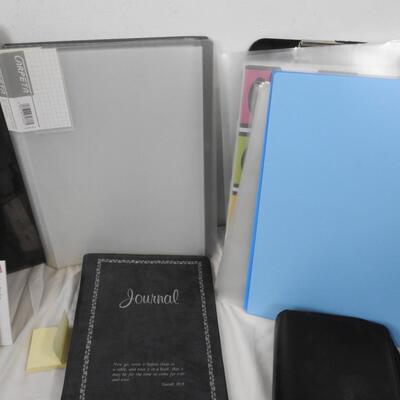 17+ Office Lot: Black Paper Organizers, Pencils, File Folders