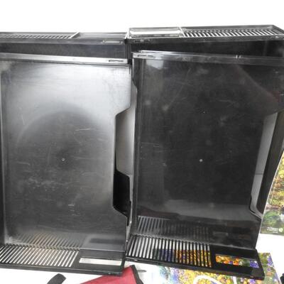 17+ Office Lot: Black Paper Organizers, Pencils, File Folders