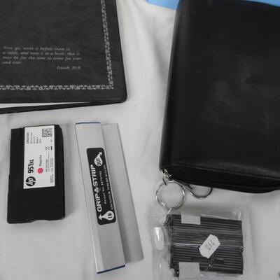 17+ Office Lot: Black Paper Organizers, Pencils, File Folders