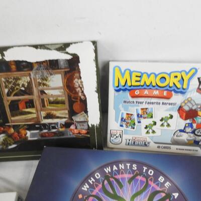 6 pc Puzzles and Games, Celebrity Taboo, Sorry, Pictionary