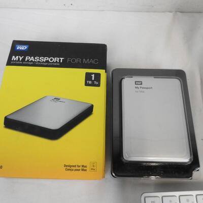 Electronics Lot: 2 Apple Keyboards and My Passport for Mac